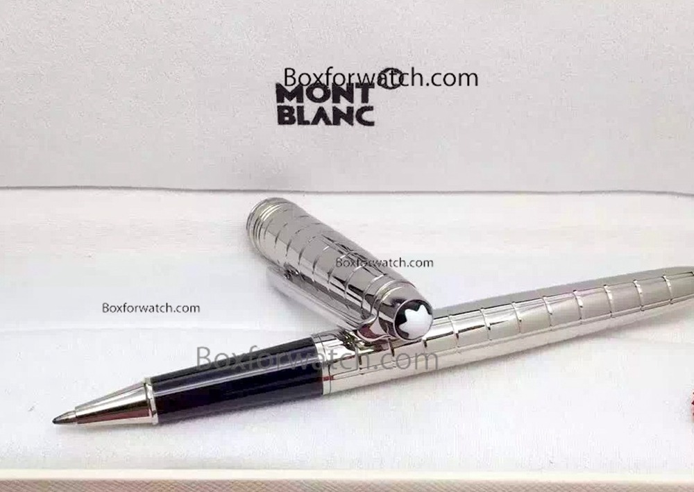 AAA Quality Mont Blanc Meisterstuck Silver Fineliner Pen